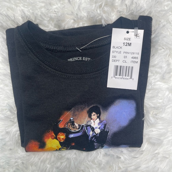 Prince Kids Black and Purple Graphic Tee - Picture 3 of 4